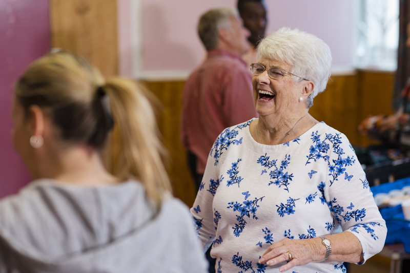 Lady Laughing